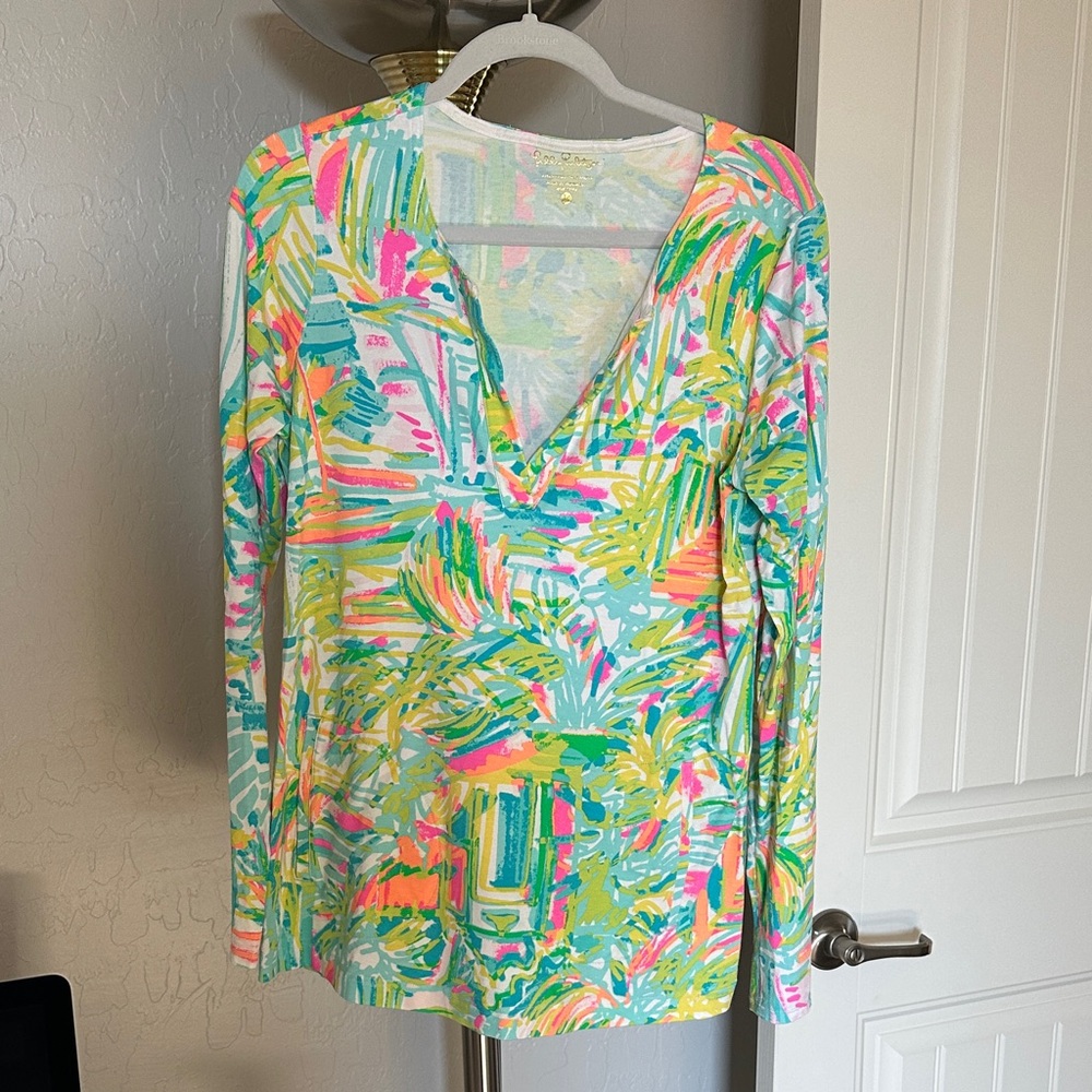 Lilly Pulitzer Pastel Abstract Top